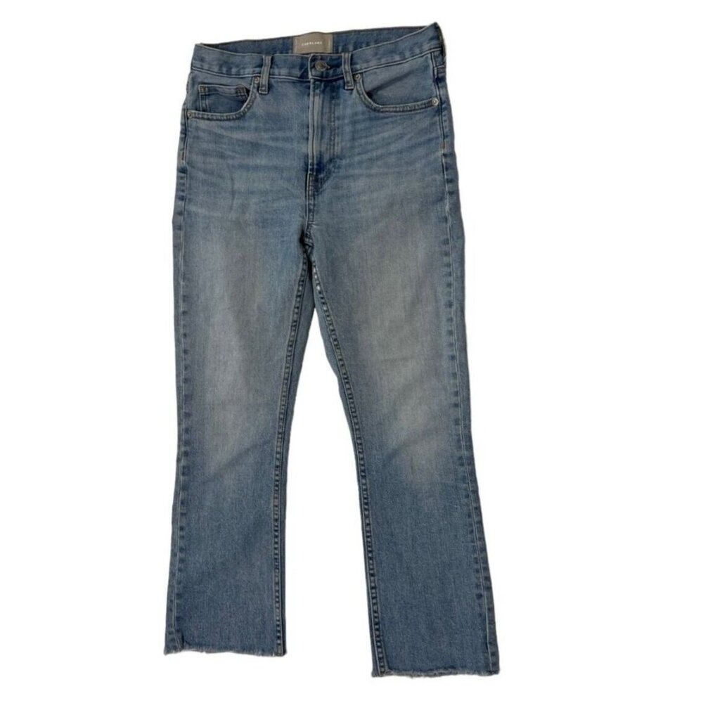 Everlane Women's The High Rise Kick Crop Jeans Flare Size 28R - Picture 3 of 5